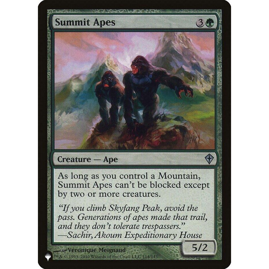 Image for Summit Apes (114/145) (LIST) - Magic: The Gathering