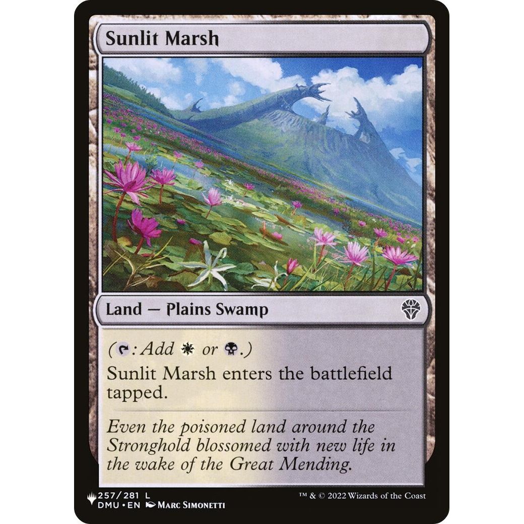 Image for Sunlit Marsh (257/281) (LIST) - Magic: The Gathering