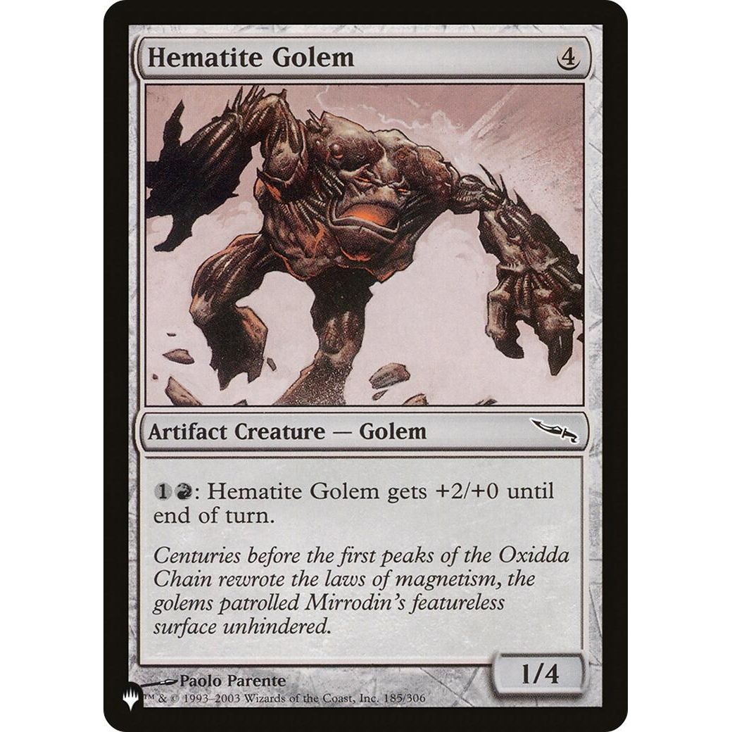 Image for Hematite Golem (185/306) (LIST) - Magic: The Gathering