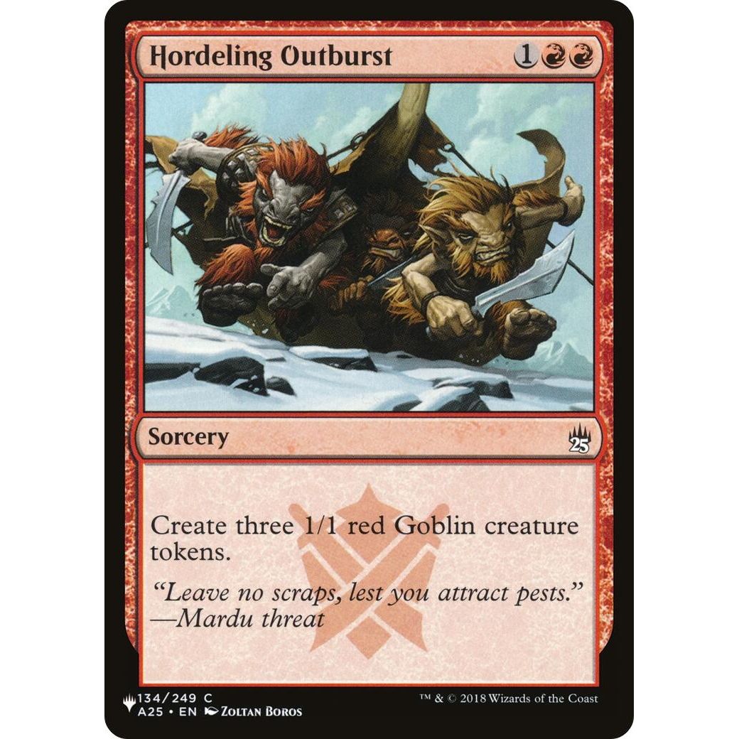 Image for Hordeling Outburst (134/249) (LIST) - Magic: The Gathering