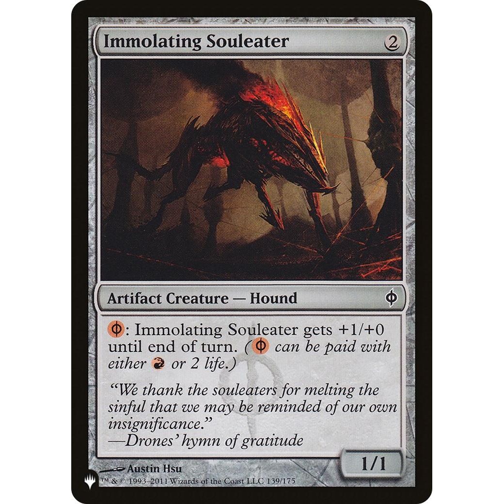 Image for Immolating Souleater (139/175) (LIST) - Magic: The Gathering