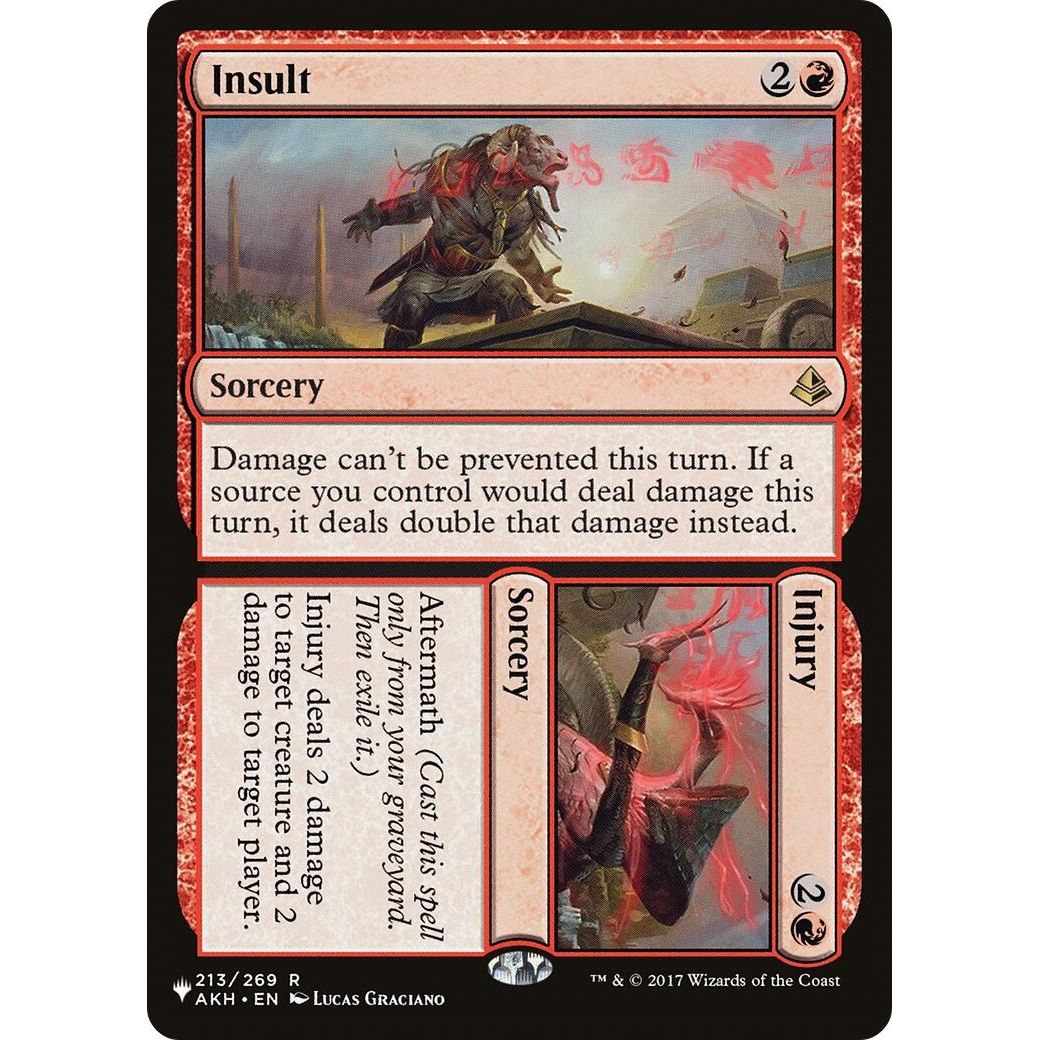 Image for Insult // Injury (213/269) (LIST) - Magic: The Gathering
