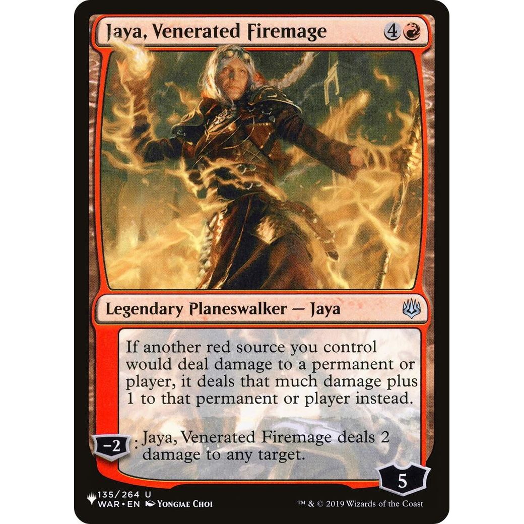 Image for Jaya, Venerated Firemage (135/264) (LIST) - Magic: The Gathering