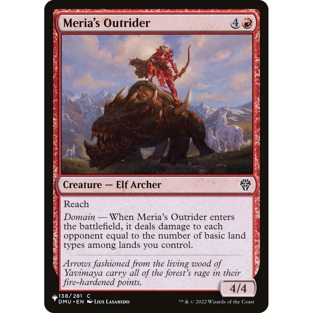 Image for Meria's Outrider (138/281) (LIST) - Magic: The Gathering