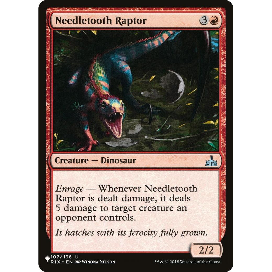 Image for Needletooth Raptor (107/196) (LIST) - Magic: The Gathering