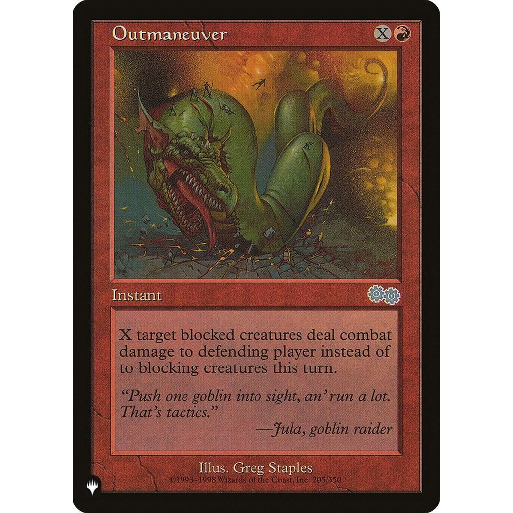 Image for Outmaneuver (205/350) (LIST) - Magic: The Gathering