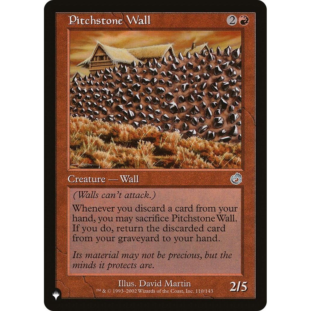 Image for Pitchstone Wall (110/143) (LIST) - Magic: The Gathering