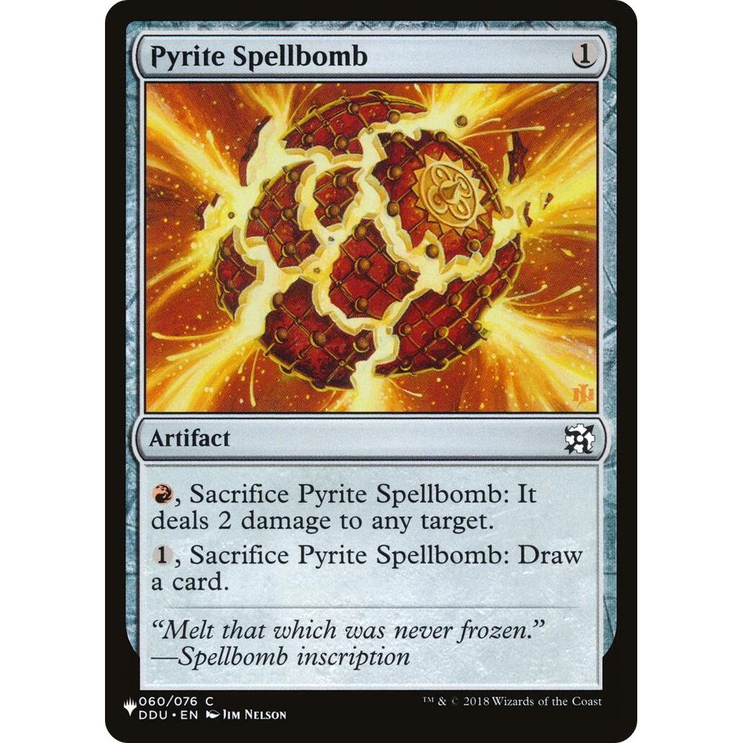 Image for Pyrite Spellbomb (060/076) (LIST) - Magic: The Gathering