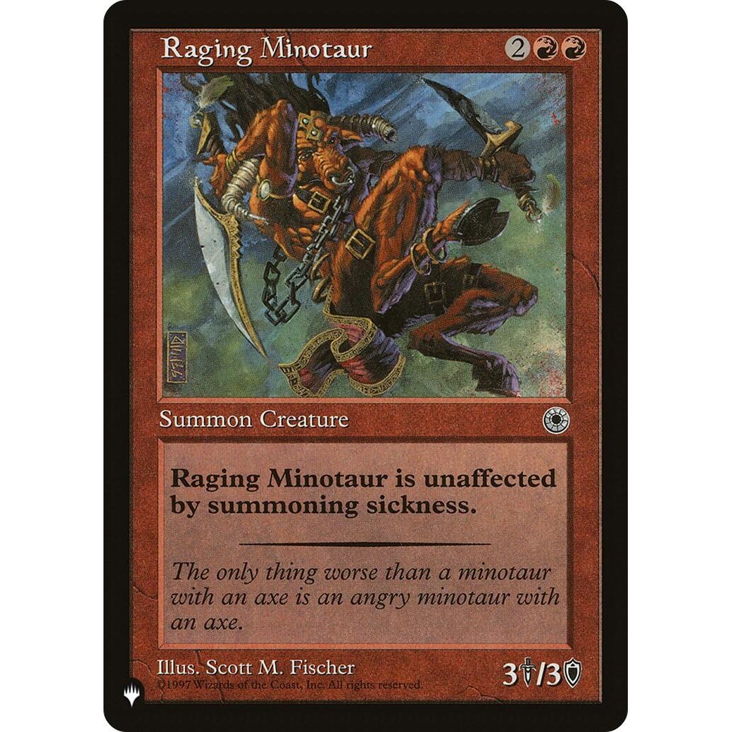 Image for Raging Minotaur (LIST) - Magic: The Gathering