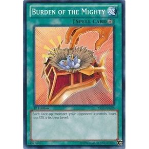 Image for Burden of the Mighty (YS12-EN028) (YS12) - YuGiOh