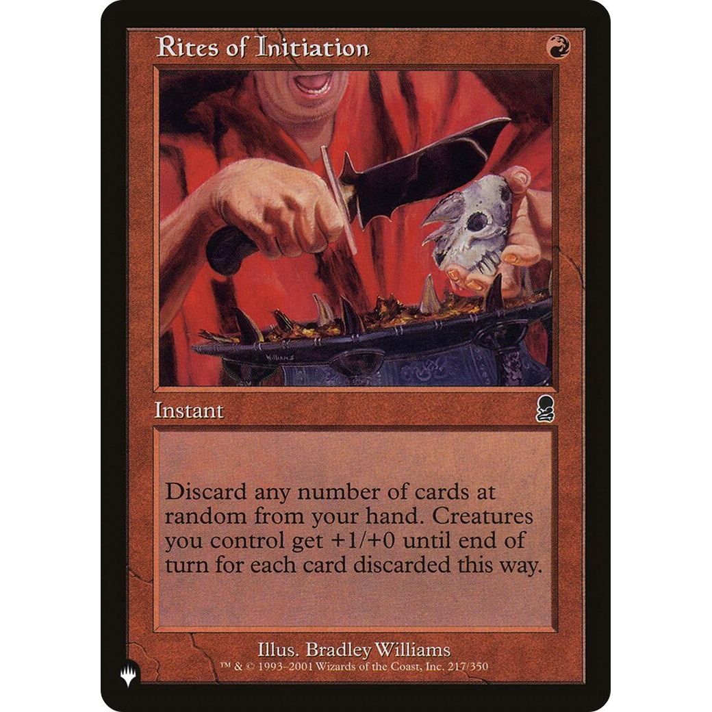 Image for Rites of Initiation (217/350) (LIST) - Magic: The Gathering