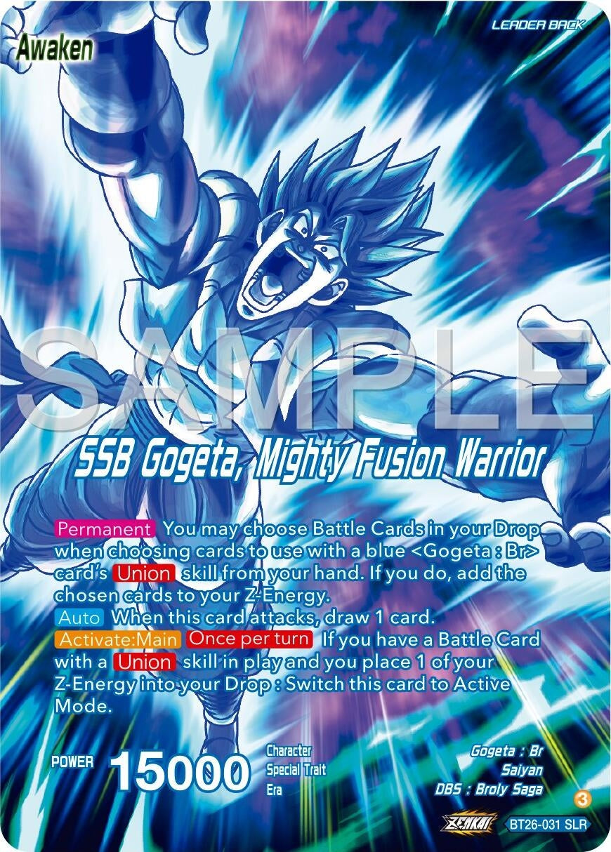 Image for Gogeta // SSB Gogeta, Mighty Fusion Warrior (Alternate Art) (BT26-031) (BT26) - Dragon Ball Super: Masters