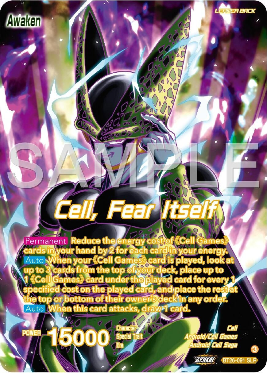 Image for Cell // Cell, Fear Itself (Alternate Art) (BT26-091) (BT26) - Dragon Ball Super: Masters