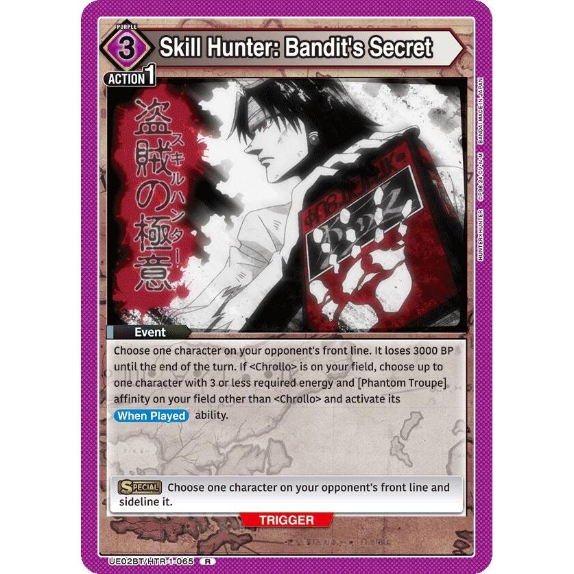Image for Skill Hunter: Bandit's Secret (UE02BT/HTR-1-065) (UE02BT) - Union Arena