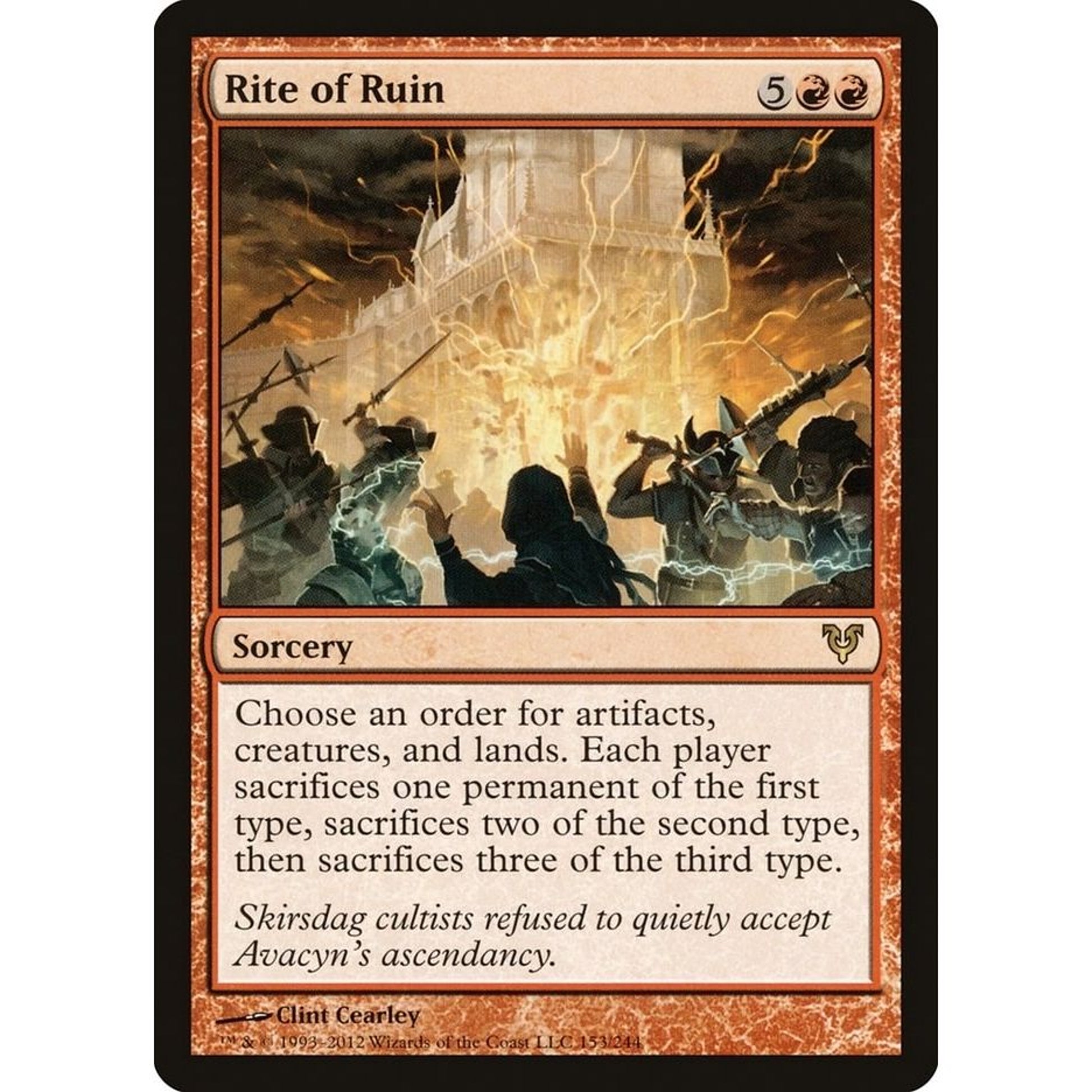Image for Rite of Ruin (153) (AVR) - Magic: The Gathering