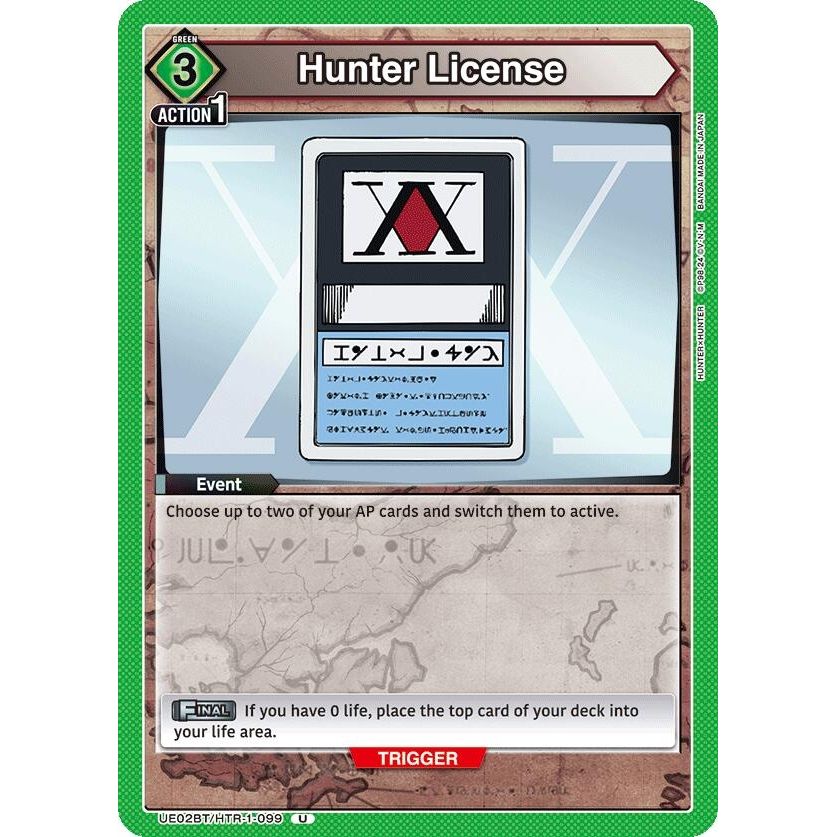 Image for Hunter License (UE02BT/HTR-1-099) (UE02BT) - Union Arena