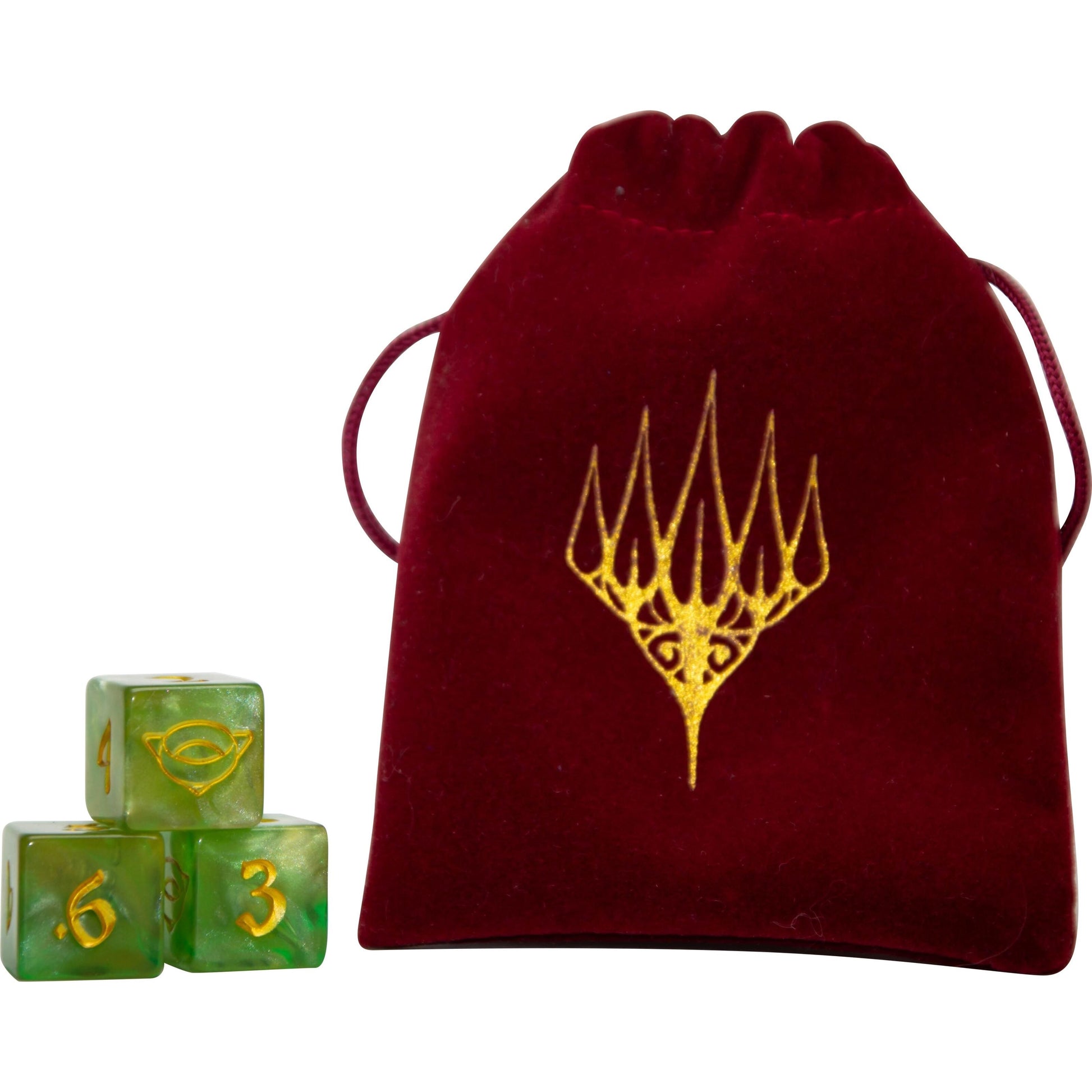 Image for Universes Beyond: The Lord of the Rings: Tales of Middle-earth Planar Dice Bag Bundle - Life Counters
