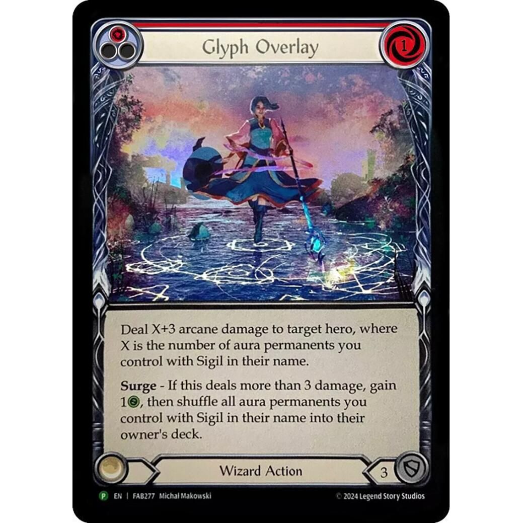 Image for Glyph Overlay (Red) (Alternate Art) - FAB277 (FAB277) (PR) - Flesh and Blood TCG