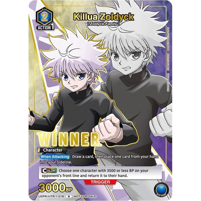 Image for Killua Zoldyck (018) (Winner) (UEPR/HTR-1-018) (UEPR) - Union Arena