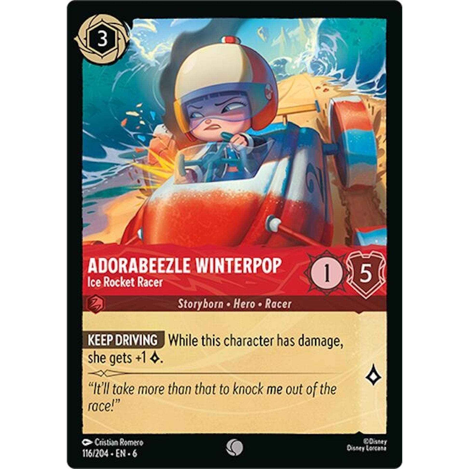 Image for Adorabeezle Winterpop - Ice Rocket Racer (116/204) (6) - Disney Lorcana