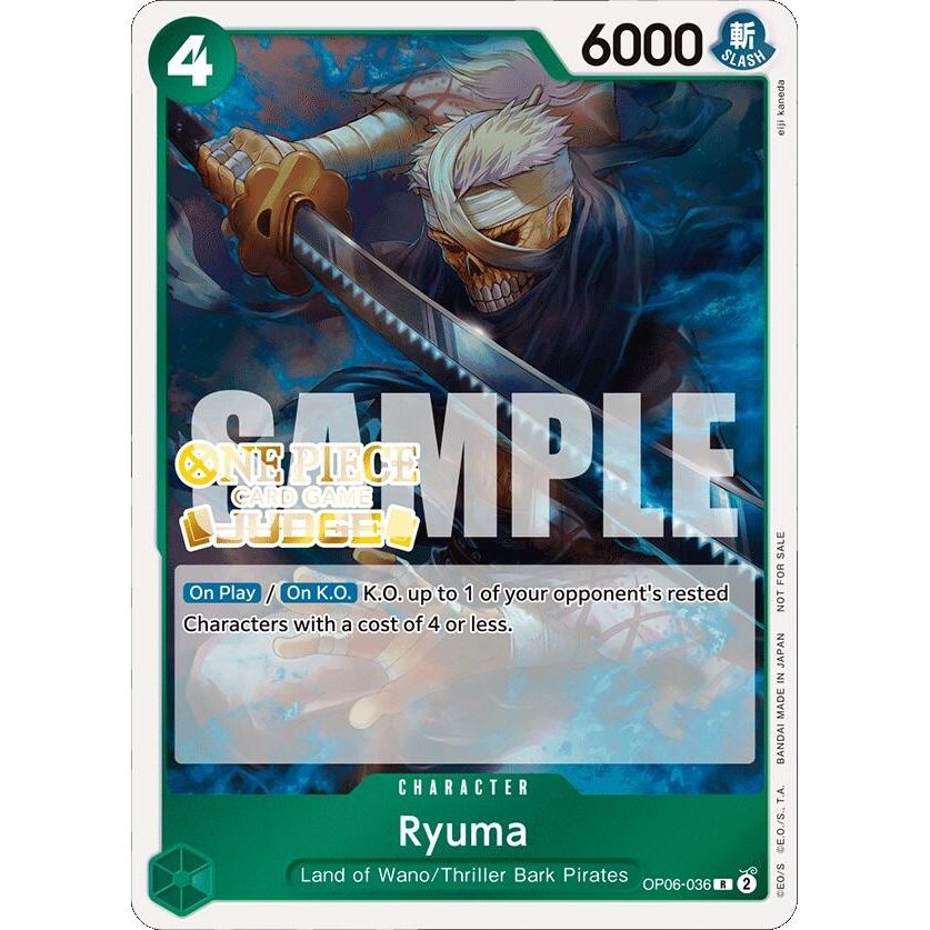 Image for Ryuma (Judge Pack Vol. 4) (OP06-036) (OP-PR) - One Piece Card Game
