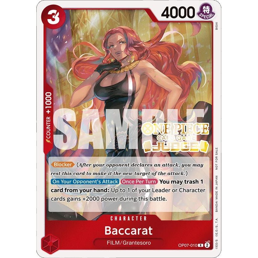 Image for Baccarat (Judge Pack Vol. 4) (OP07-010) (OP-PR) - One Piece Card Game