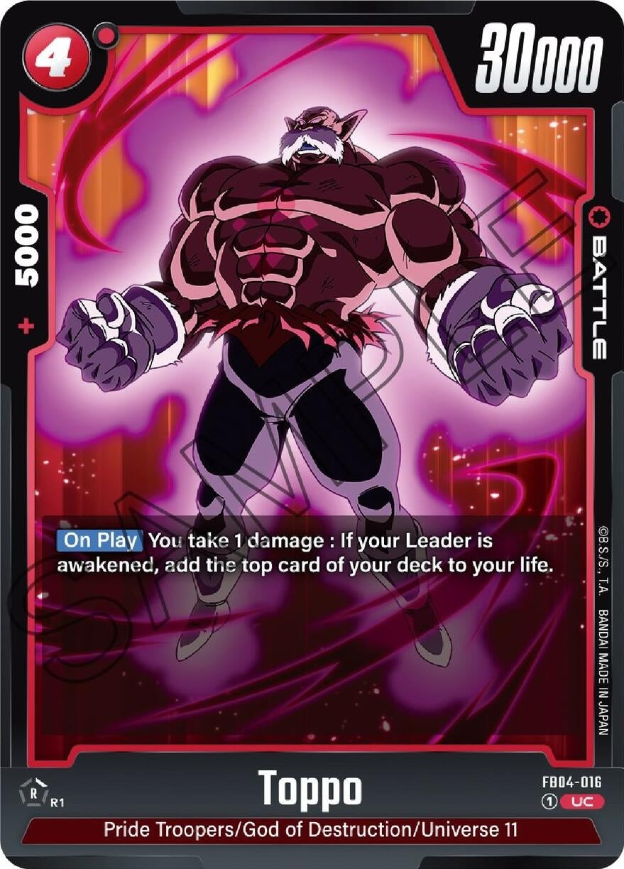 Image for Toppo (FB04-016) (FB04) - Dragon Ball Super: Fusion World