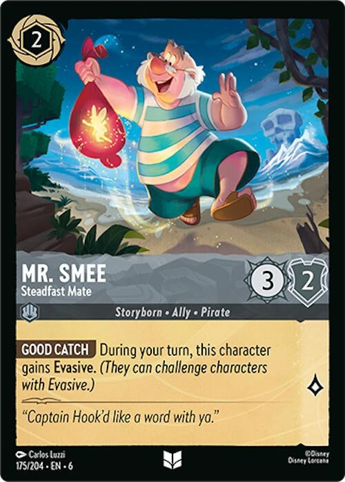 Image for Mr. Smee - Steadfast Mate (175/204) (6) - Disney Lorcana