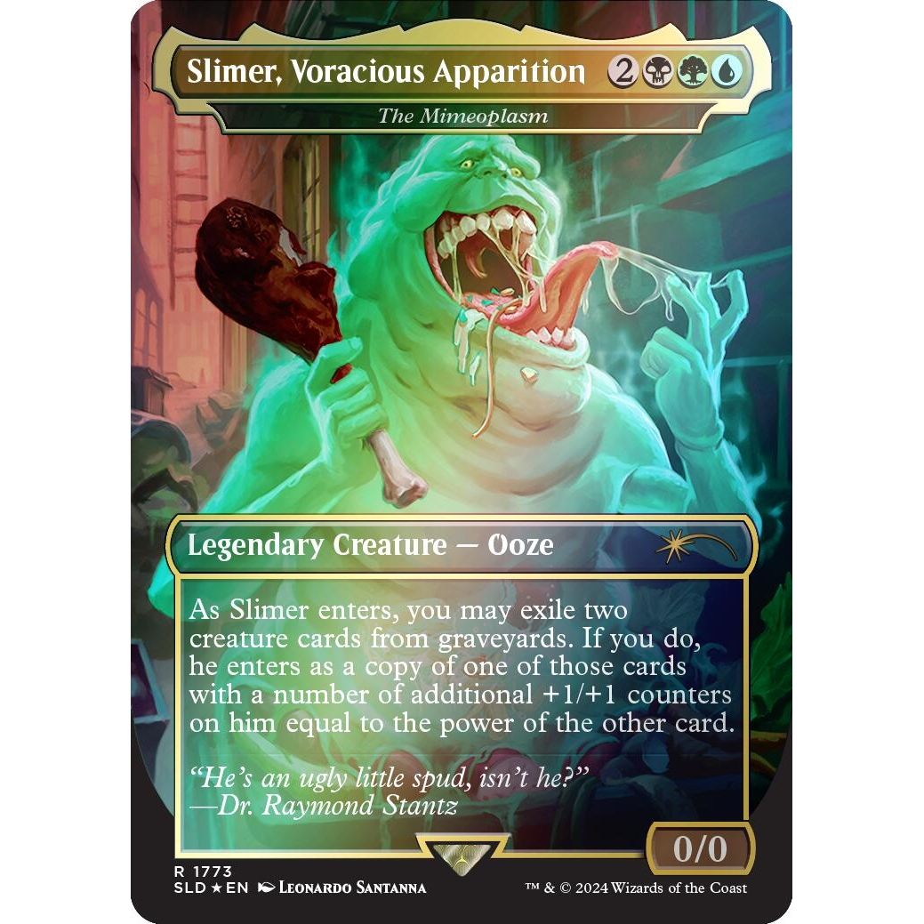 Image for Slimer, Voracious Apparition - The Mimeoplasm (Rainbow Foil) (1773) (SLD) - Magic: The Gathering