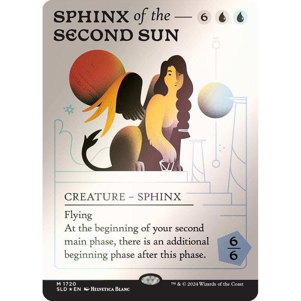Image for Sphinx of the Second Sun (Rainbow Foil) (1720) (SLD) - Magic: The Gathering