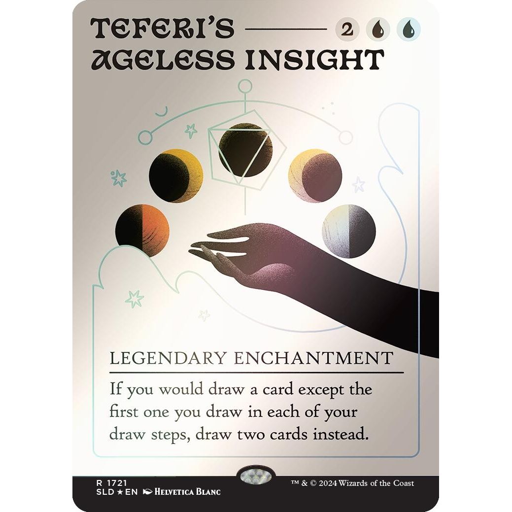 Image for Teferi's Ageless Insight (Rainbow Foil) (1721) (SLD) - Magic: The Gathering