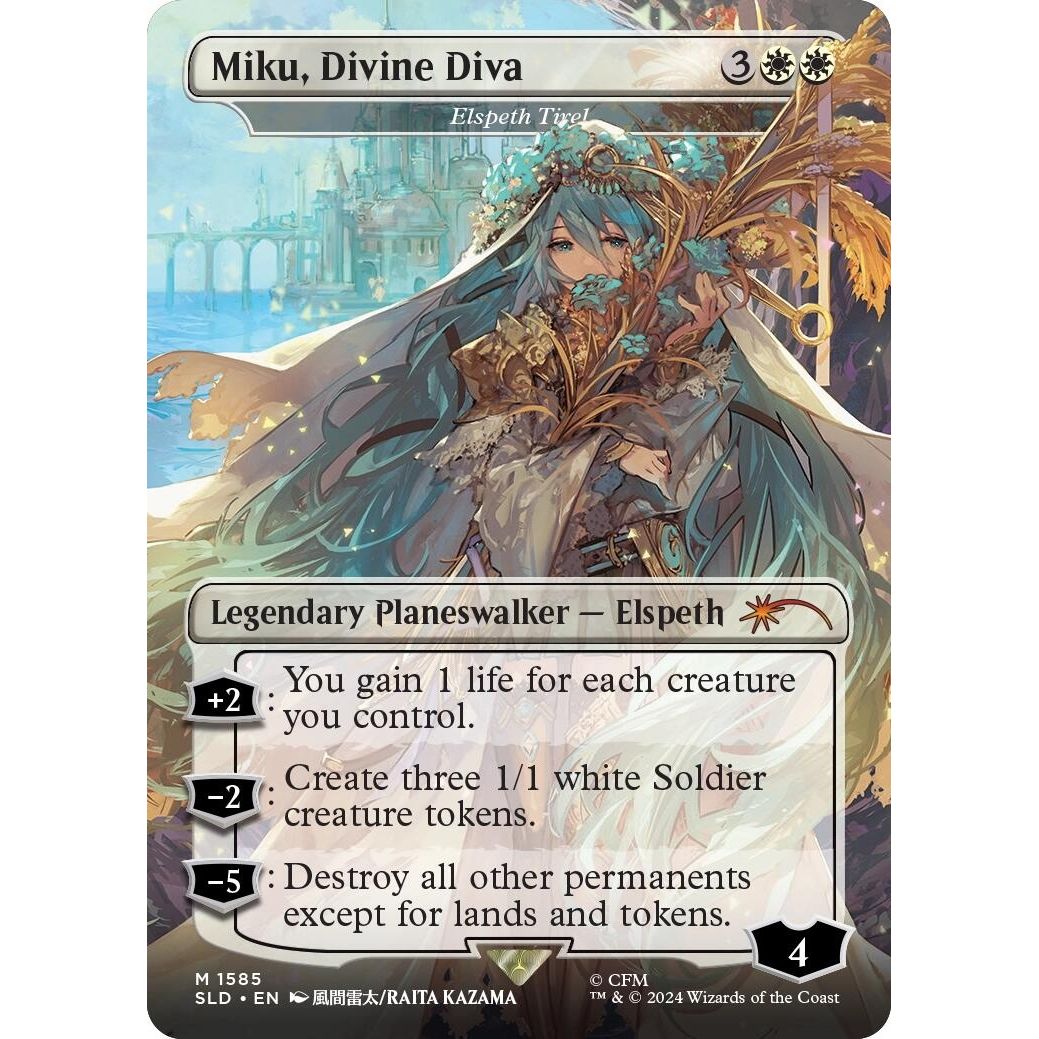 Image for Miku, Divine Diva - Elspeth Tirel (1585) (SLD) - Magic: The Gathering