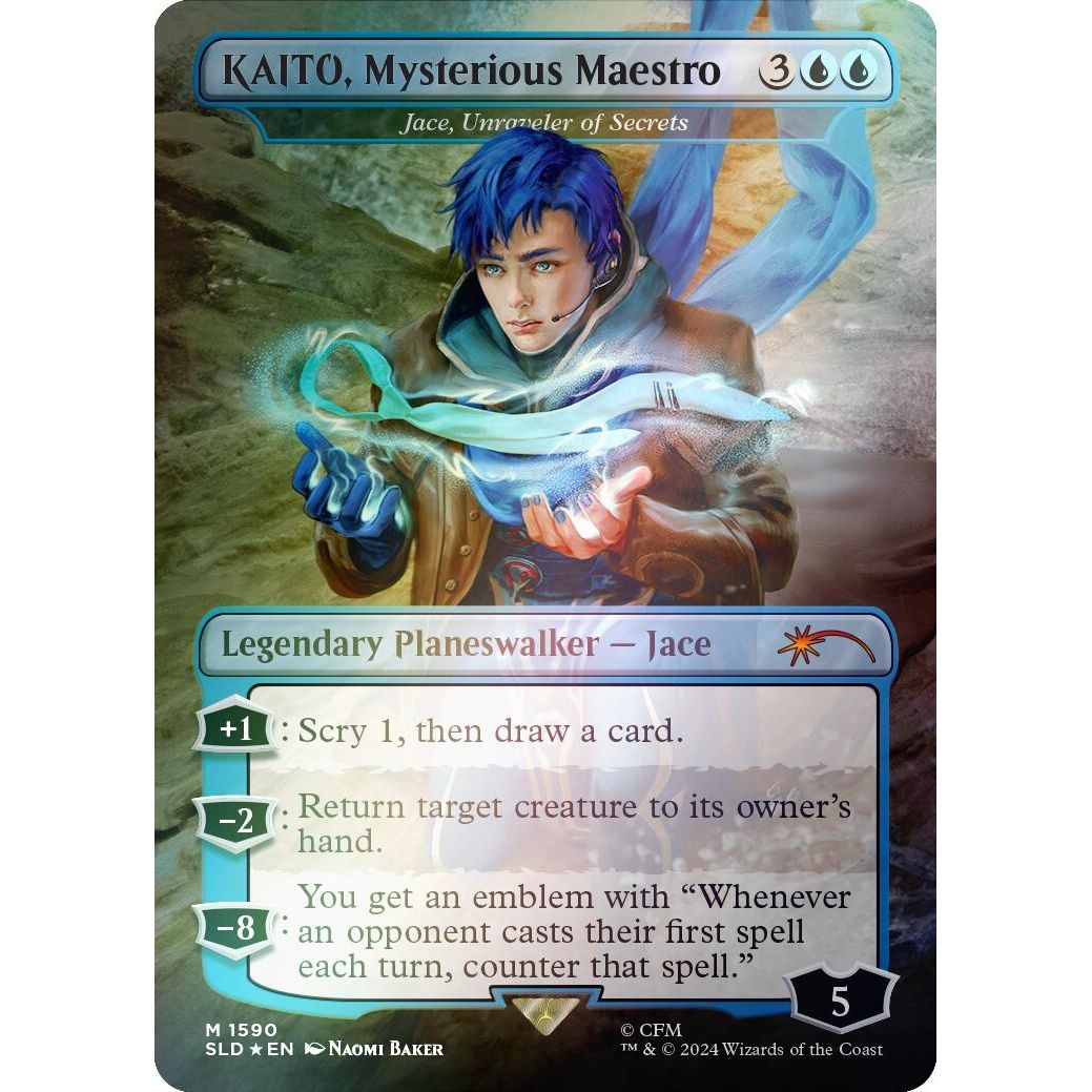 Image for KAITO, Mysterious Maestro - Jace, Unraveler of Secrets (Rainbow Foil) (1590) (SLD) - Magic: The Gathering