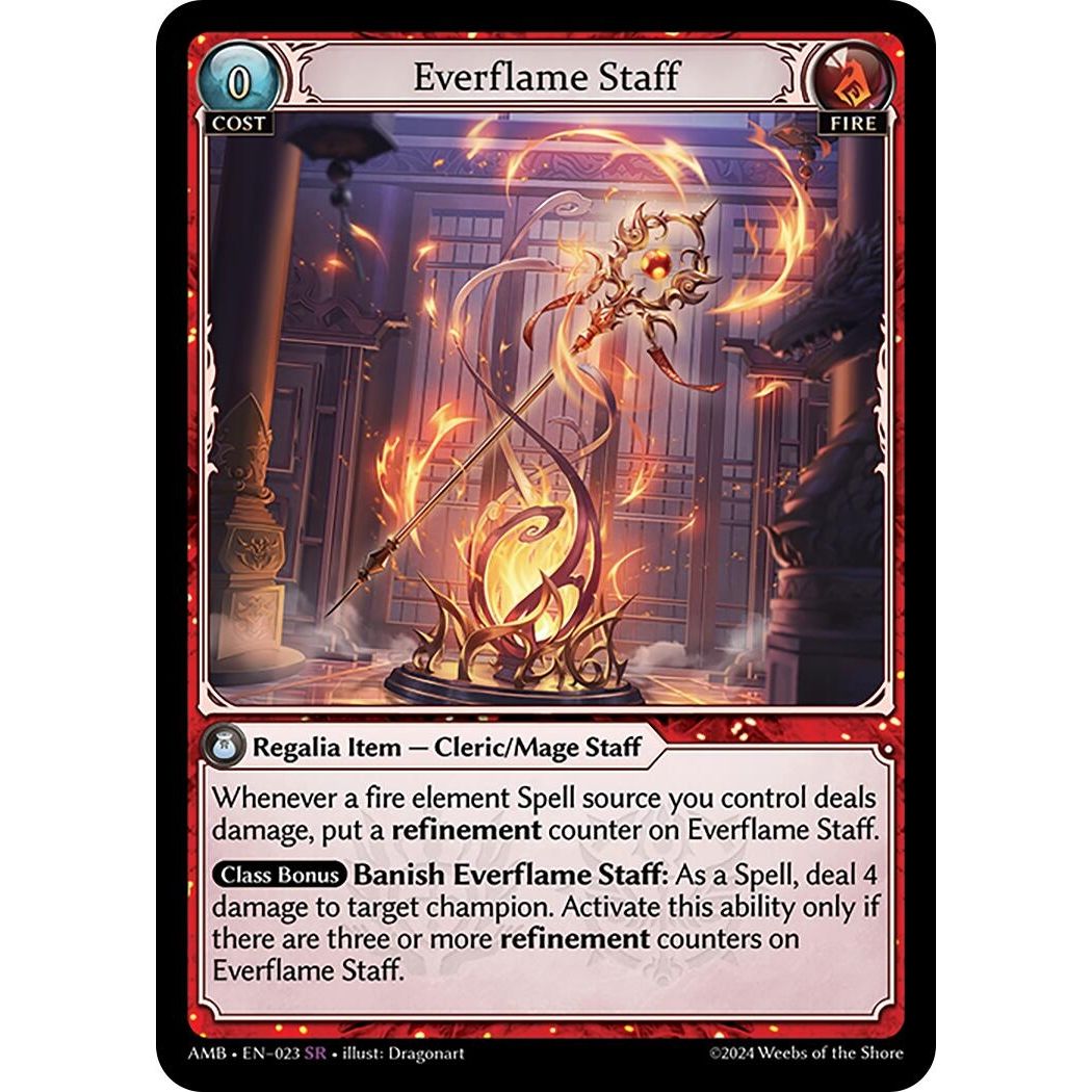 Image for Everflame Staff (023) (AMB1E) - Grand Archive TCG