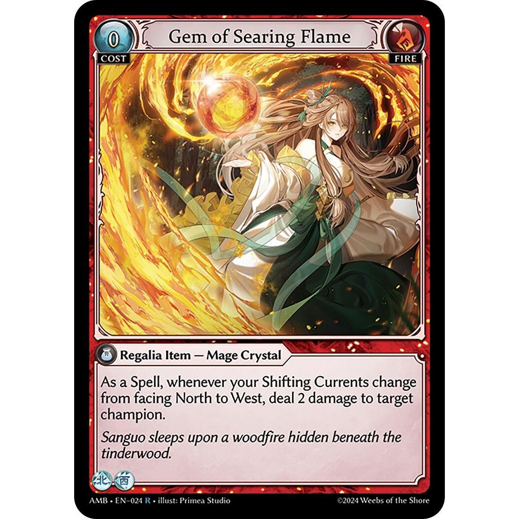 Image for Gem of Searing Flame (024) (AMB1E) - Grand Archive TCG