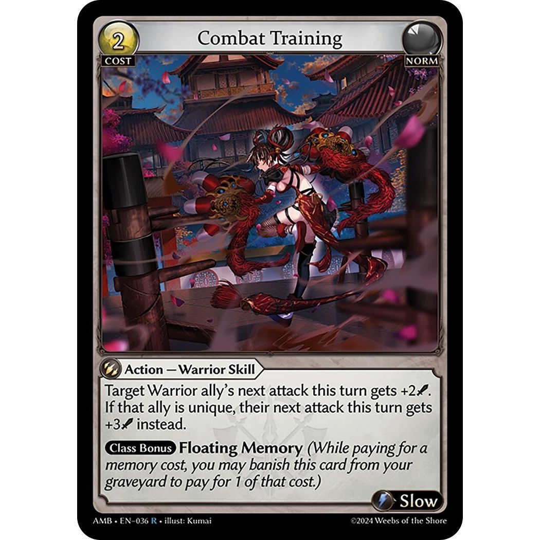 Image for Combat Training (036) (AMB1E) - Grand Archive TCG