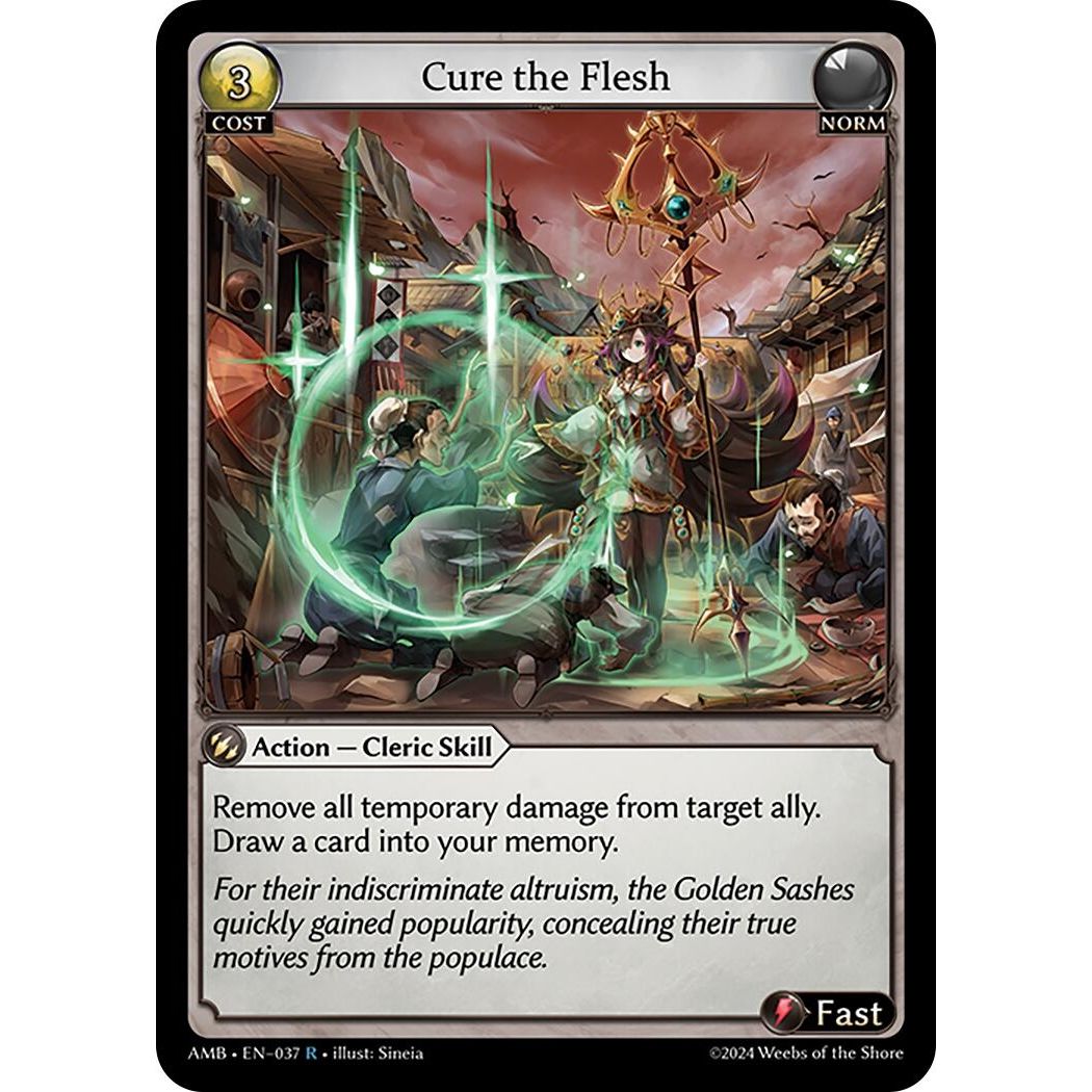 Image for Cure the Flesh (037) (AMB1E) - Grand Archive TCG