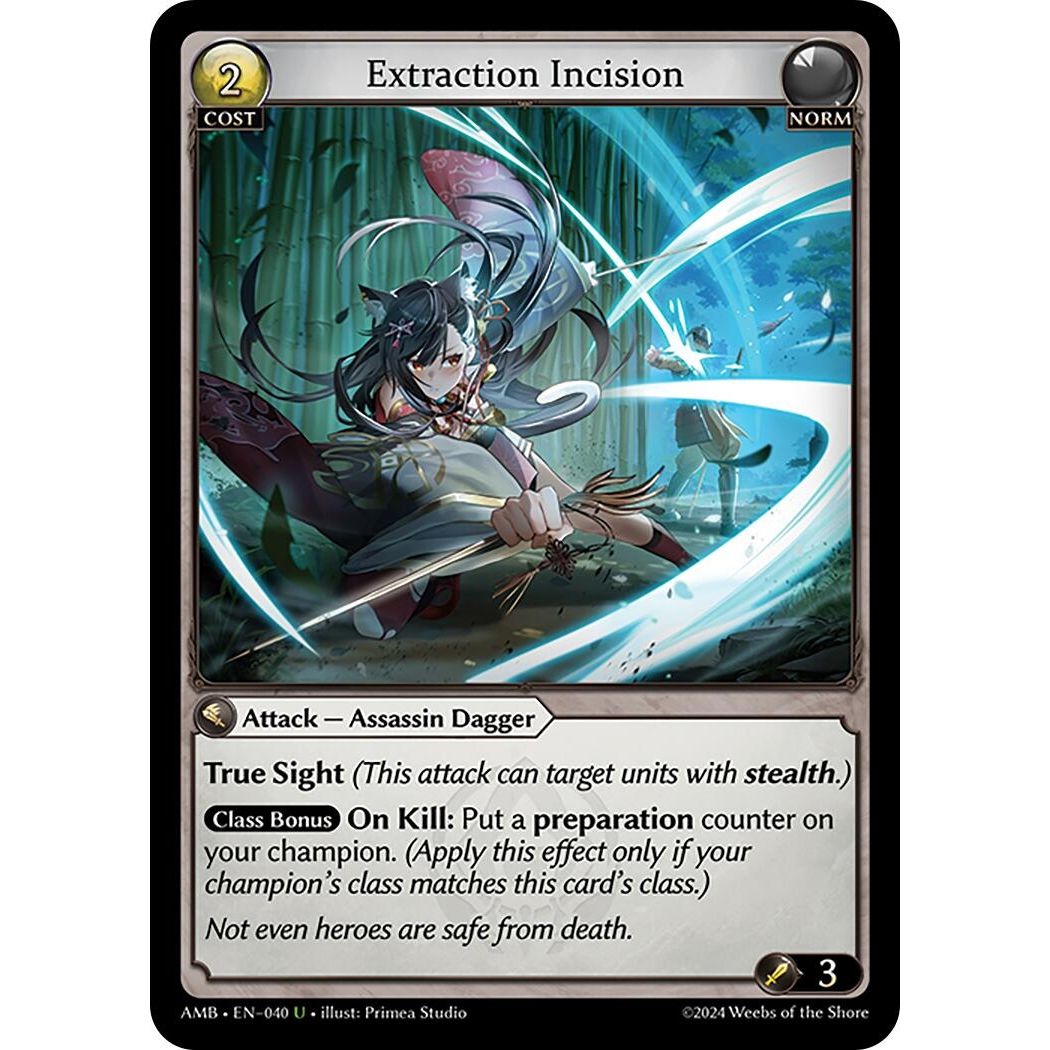 Image for Extraction Incision (040) (AMB1E) - Grand Archive TCG