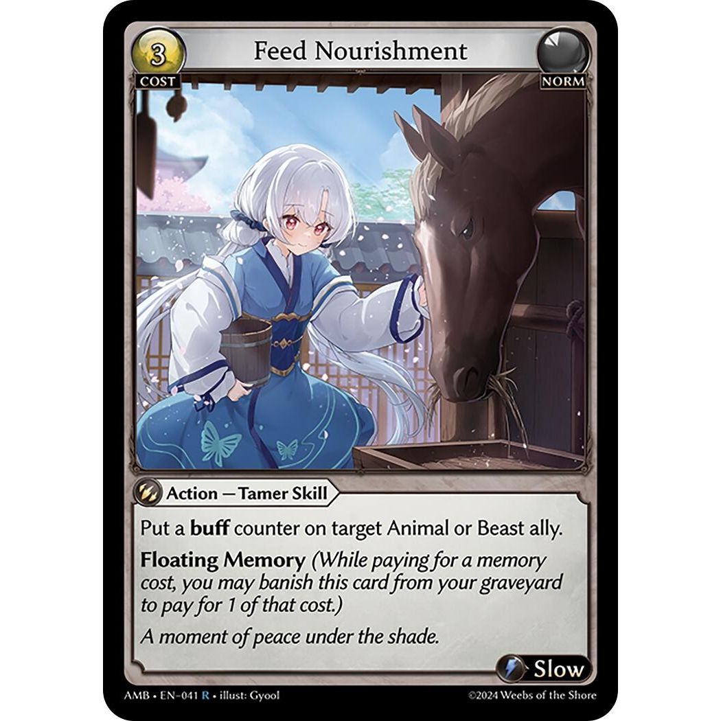 Image for Feed Nourishment (041) (AMB1E) - Grand Archive TCG