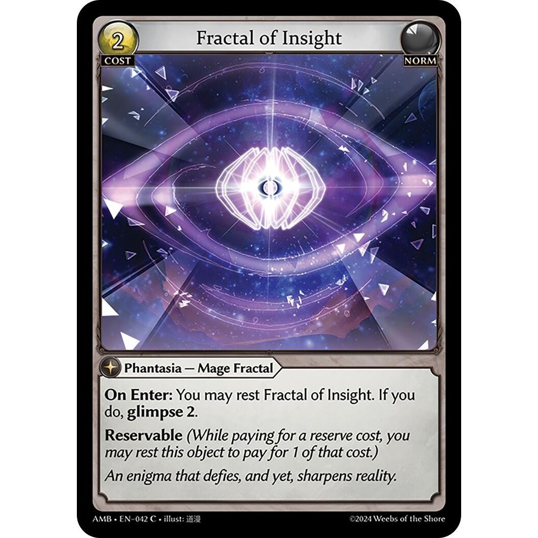 Image for Fractal of Insight (042) (AMB1E) - Grand Archive TCG