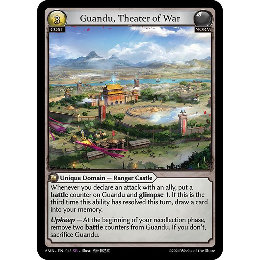 Image for Guandu, Theater of War (045) (AMB1E) - Grand Archive TCG