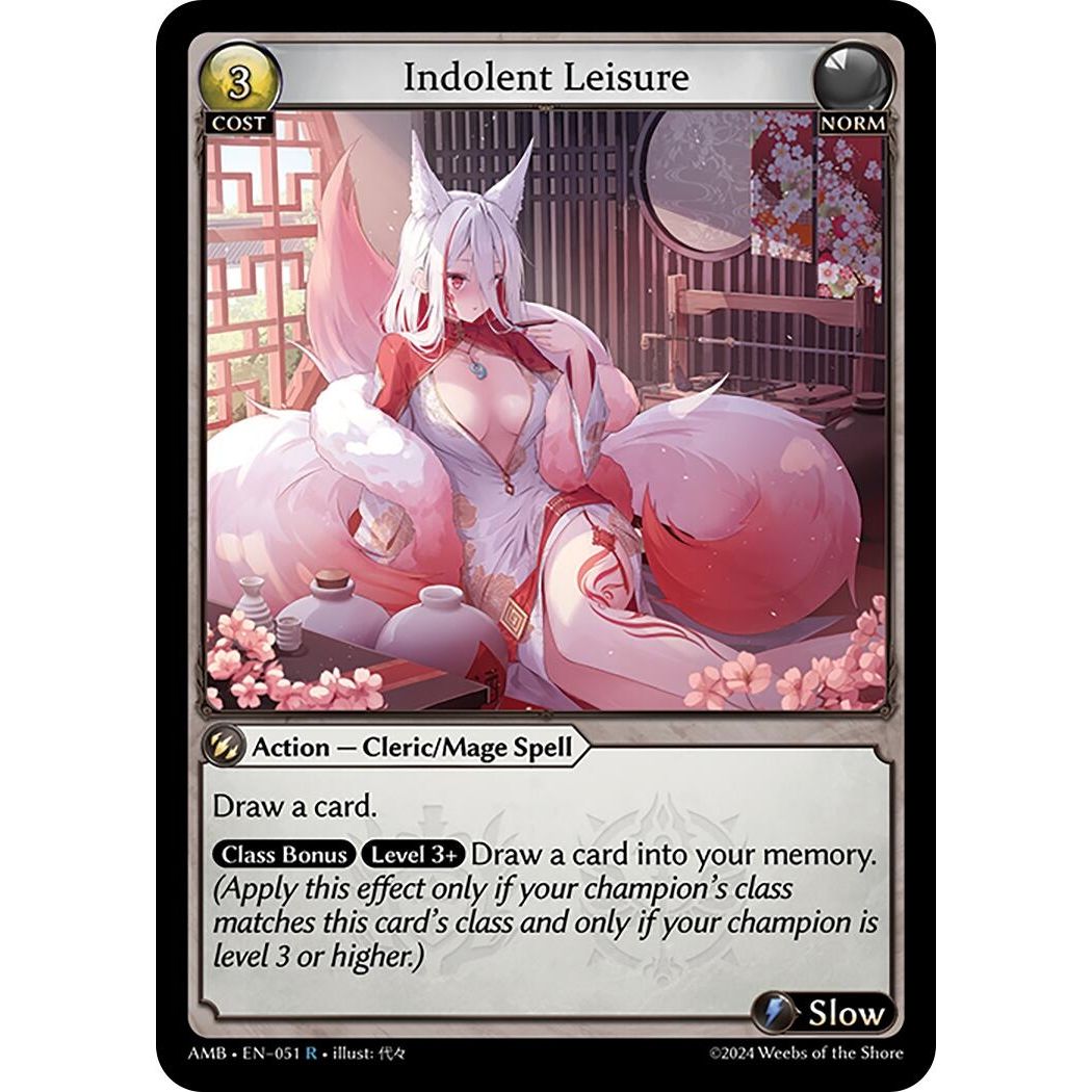 Image for Indolent Leisure (051) (AMB1E) - Grand Archive TCG