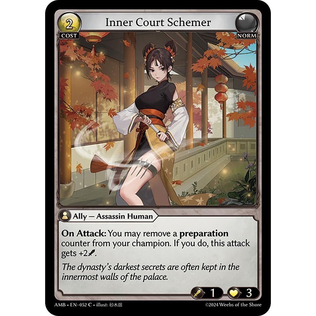 Image for Inner Court Schemer (052) (AMB1E) - Grand Archive TCG