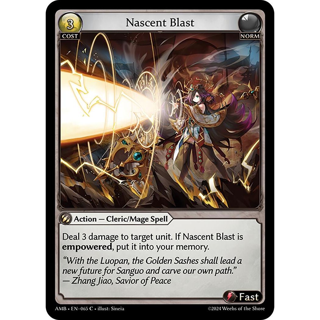 Image for Nascent Blast (065) (AMB1E) - Grand Archive TCG