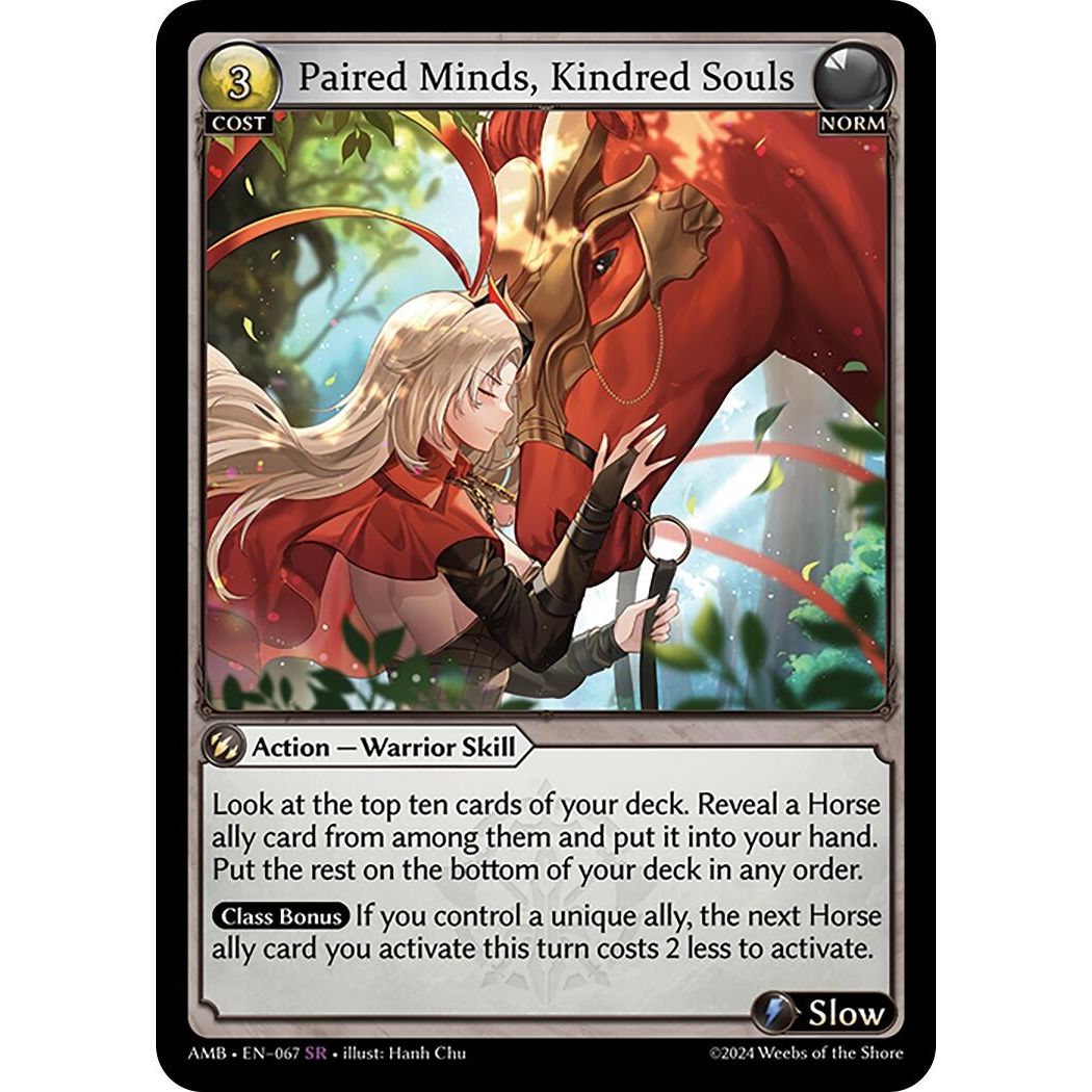 Image for Paired Minds, Kindred Souls (067) (AMB1E) - Grand Archive TCG