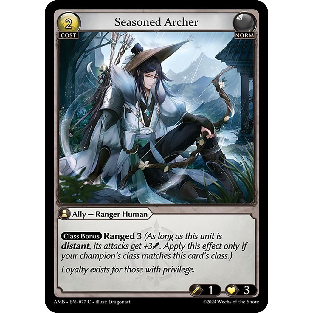 Image for Seasoned Archer (077) (AMB1E) - Grand Archive TCG