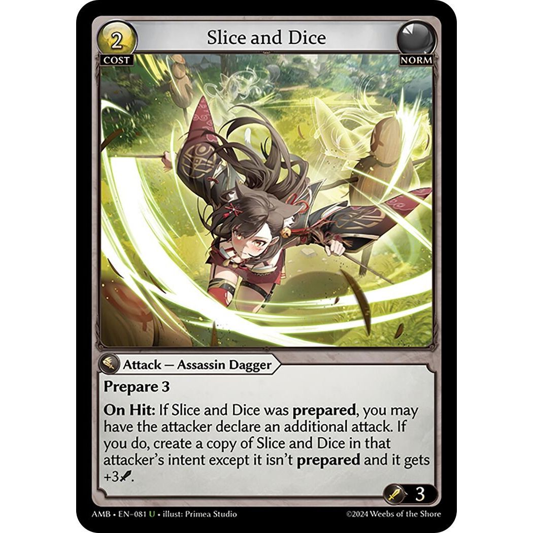 Image for Slice and Dice (081) (AMB1E) - Grand Archive TCG