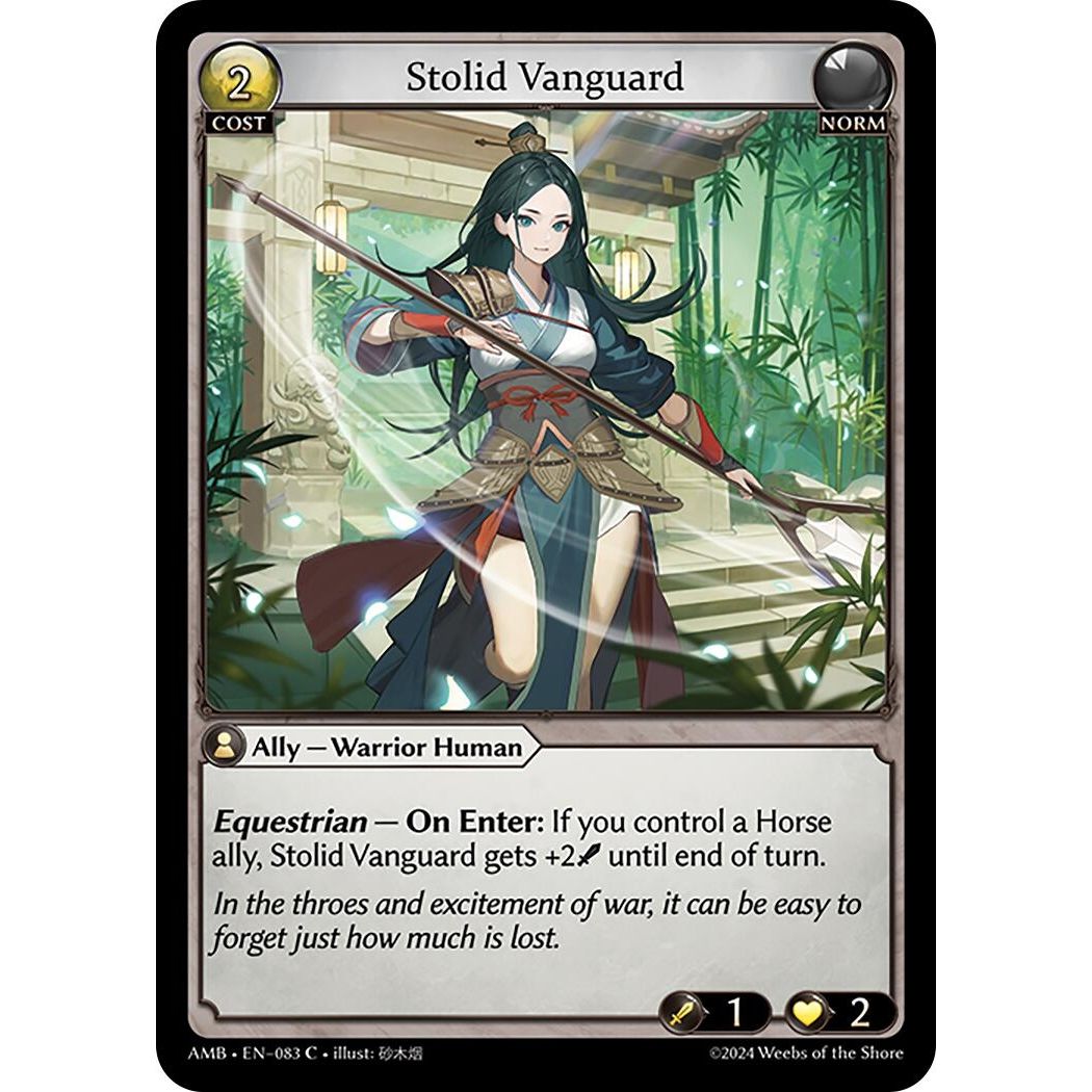 Image for Stolid Vanguard (083) (AMB1E) - Grand Archive TCG