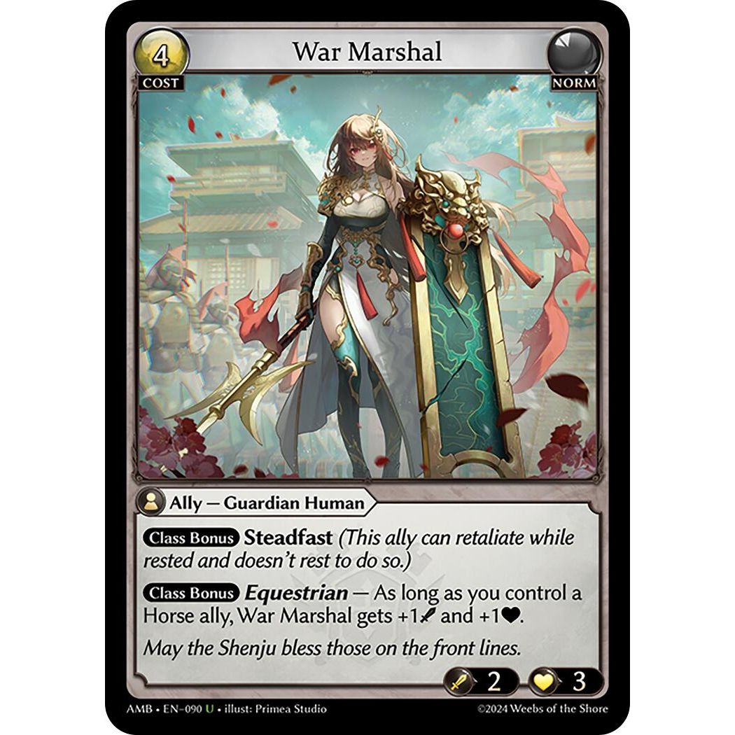 Image for War Marshal (090) (AMB1E) - Grand Archive TCG