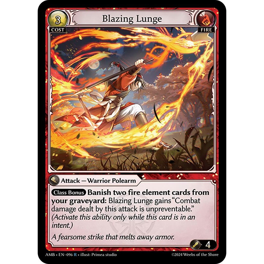 Image for Blazing Lunge (096) (AMB1E) - Grand Archive TCG